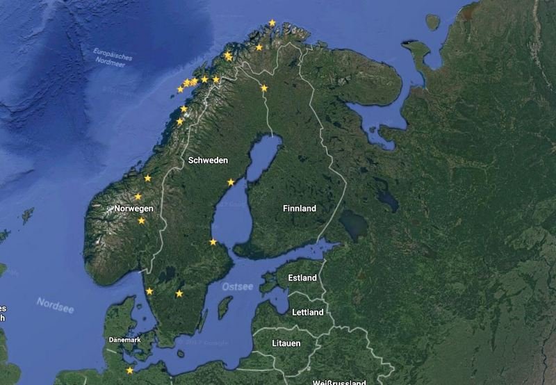 Unsere Tour durch Norwegen, Finland und Schweden,